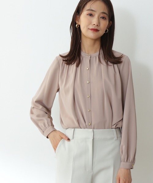 「N.（N. Natural Beauty Basic）」 長袖ブラウス MEDIUM グレイッシュベージュ レディース N.Natural Beauty Basic 「N.（N. Natural Basic）」 長袖
