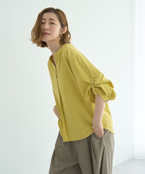 2wayボリューム袖スキッパーブラウス YECCA VECCA｜2wayボリューム袖スキッパーブラウス | Rakuten