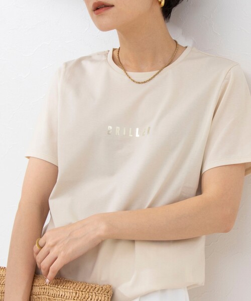 「NOLLEY'S」 半袖Tシャツ 38 アイボリー レディース