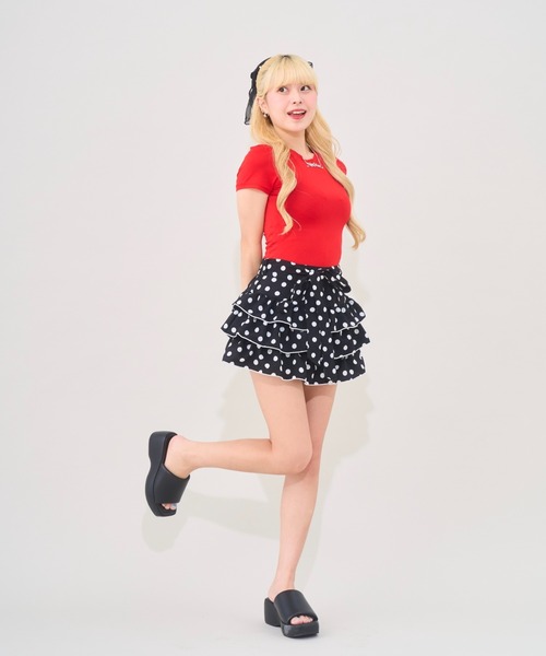 Seiney BLONDE スカート 夏 ドットフリルミニスカート : ZOZOTOWN