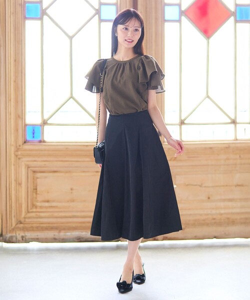 Feroux（フェルゥ） スカート 「洗える」タフタフレア スカート