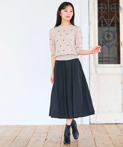 Feroux（フェルゥ） スカート 「洗える」タフタフレア スカート