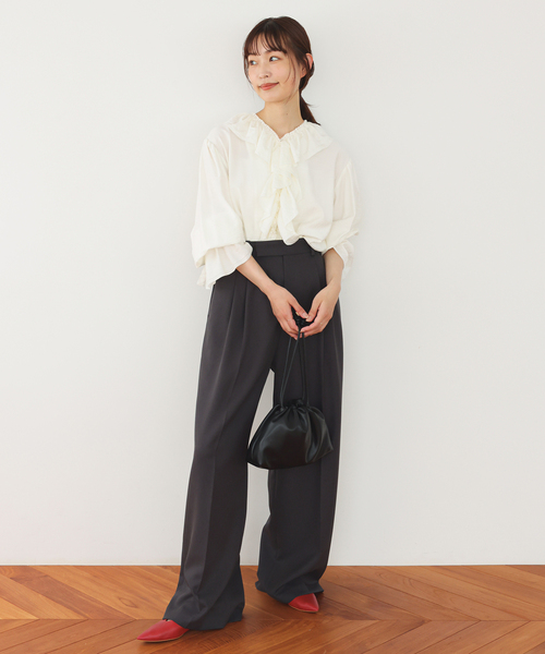 SLOBE IENA bonitas/ボニータス bonitas/ボニータス ストラップバレエシューズ（バレエシューズ