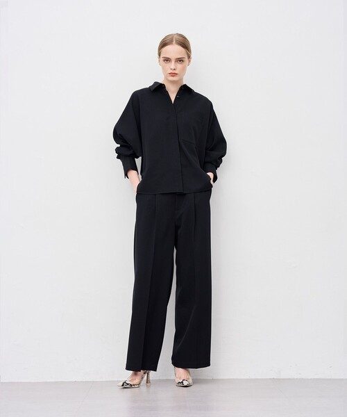 uncrave（アンクレイヴ） ブラウス シャツ ウォッシャブルウールライク