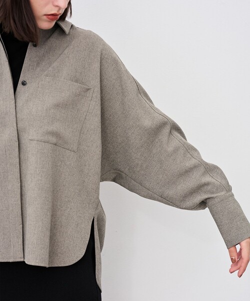 uncrave（アンクレイヴ） ブラウス シャツ ウォッシャブルウールライク