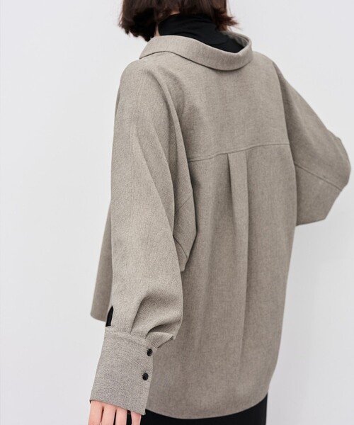 uncrave（アンクレイヴ） ブラウス シャツ ウォッシャブルウールライク