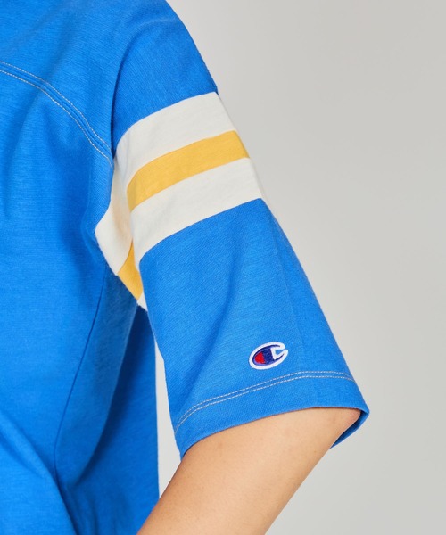 「Champion」 半袖Tシャツ MEDIUM イエロー系その他3 レディース