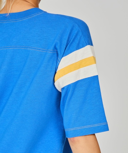 「Champion」 半袖Tシャツ MEDIUM イエロー系その他3 レディース