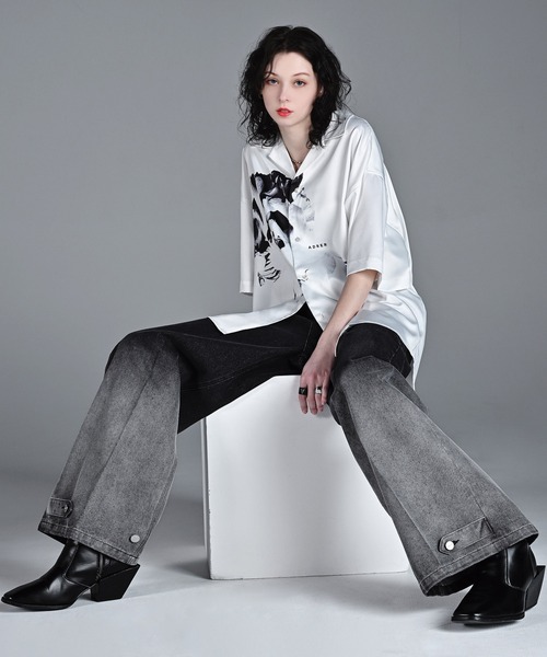 「ADRER」 半袖シャツ XX-SMALL ホワイト メンズ_画像5