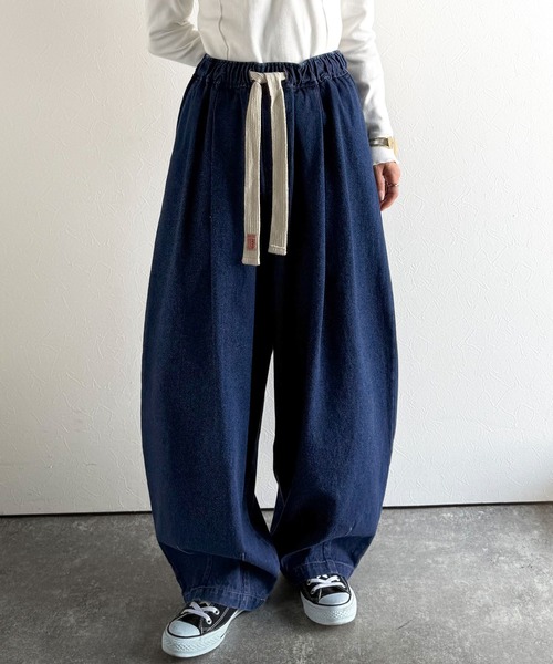 Java ワイドパンツ ジーンズ デニム デニムパンツ 「JaVaジャバコラボ