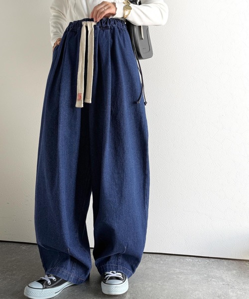 Java ワイドパンツ ジーンズ デニム デニムパンツ 「JaVaジャバコラボ