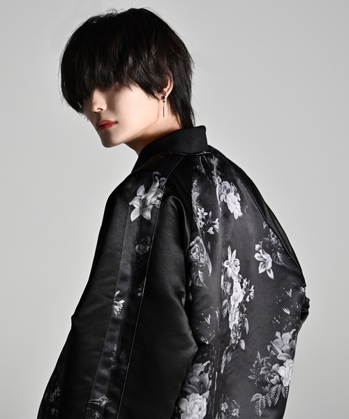 ADRER スカジャン premium reversible suka jumper -wolf/flower
