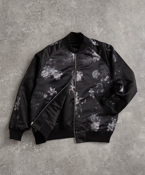 ADRER スカジャン premium reversible suka jumper -wolf/flower