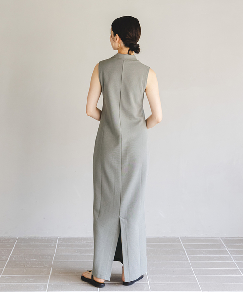 【NOBLE×L’AUBE BLANC】ミラノリブジャージワンピース NOBLE ワンピース 「NOBLE×L'AUBE BLANC」ミラノリブジャージ