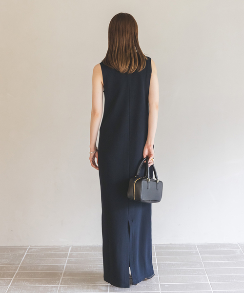 【NOBLE×L’AUBE BLANC】ミラノリブジャージワンピース NOBLE×L'AUBE BLANC】ミラノリブジャージワンピース（ワンピース