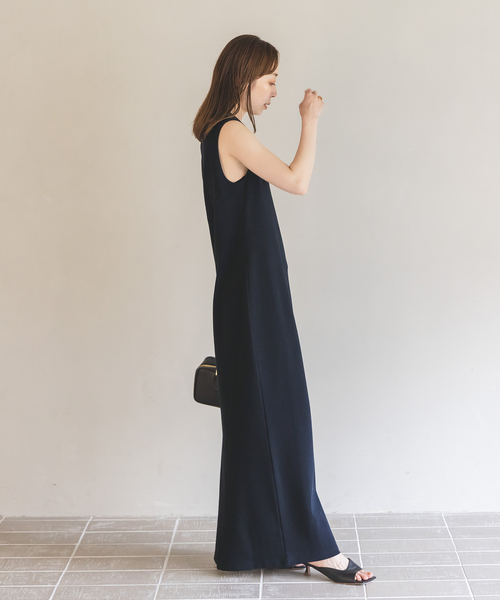 ワンピース L'AUBE BLANC NOBLE ワンピース 「NOBLE×L'AUBE BLANC」ミラノリブジャージ
