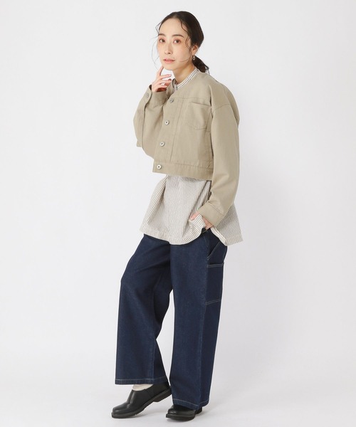 「studio CLIP」 デニムパンツ SMALL ホワイト レディース