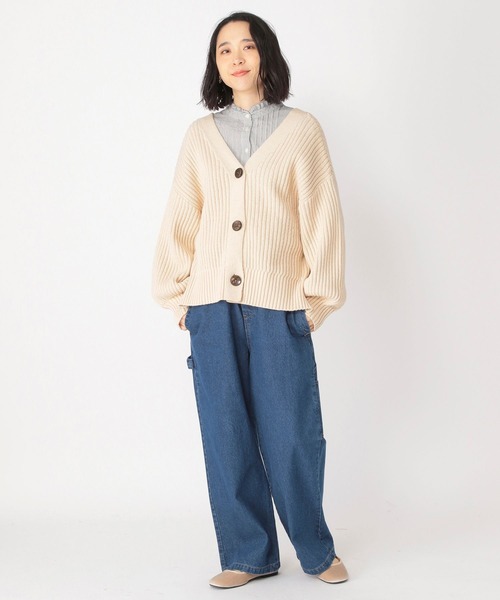 「studio CLIP」 デニムパンツ SMALL ホワイト レディース