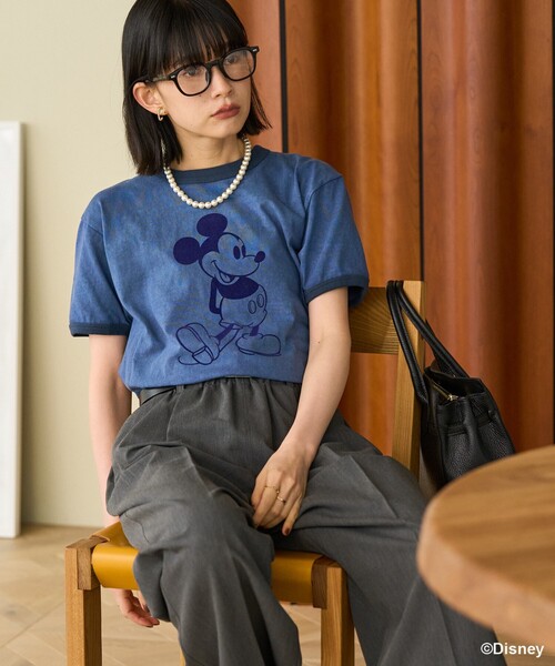 FREAK'S STORE tシャツ 「MICKEY MOUSE」 リンガーTシャツ