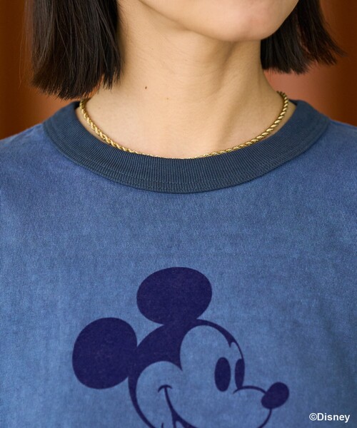 tシャツ 「MICKEY MOUSE」 リンガーTシャツ/ミッキーマウス レディース FREAK'S STORE tシャツ 「MICKEY MOUSE」 リンガーTシャツ