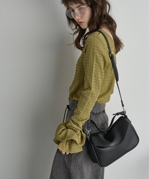 バッグ yunn unnu ショルダーバッグ バッグ 2WAYナイロンショルダーバッグ