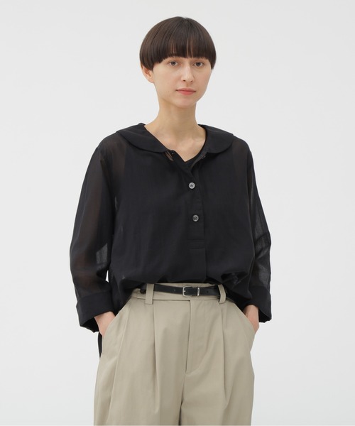 ブラウス シャツ COTTON SILK CHIFFON レディース