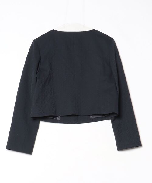 TOCCA」 ノーカラージャケット 6 ネイビー レディース セール