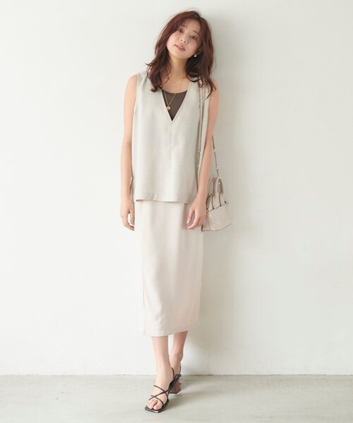 「Feroux」 ノースリーブブラウス F グレー レディース_画像2