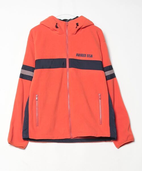 AVIREX（アヴィレックス） ジップアップブルゾン LARGE オレンジ