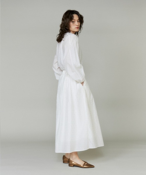 INED（イネド） スカート ラメドットタックスカート「セットアップ対応