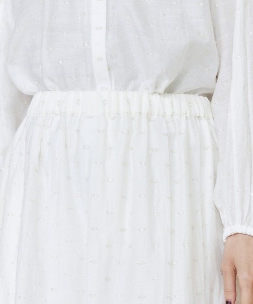 INED（イネド） スカート ラメドットタックスカート「セットアップ対応