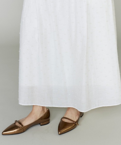 INED（イネド） スカート ラメドットタックスカート「セットアップ対応