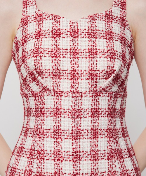 DEICY（デイシー） ワンピース ループチェックサロペワンピース