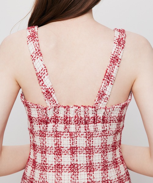 DEICY（デイシー） ワンピース ループチェックサロペワンピース