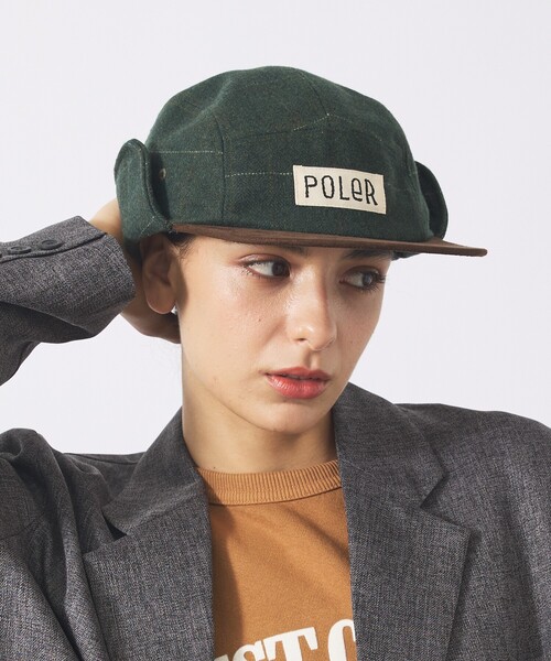 POLeR（ポーラー） キャップ 帽子 「POLER / ポーラー」TWEED FLAP CAP