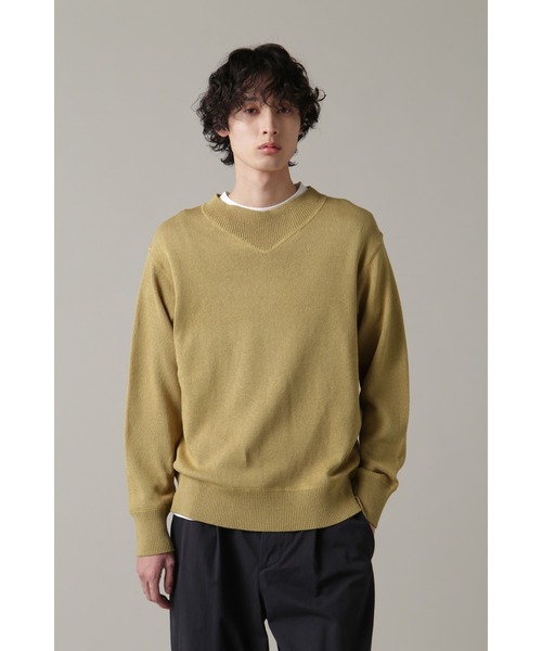 MHL.（エムエイチエル） 長袖ニット LARGE イエロー メンズ : ZOZOTOWN
