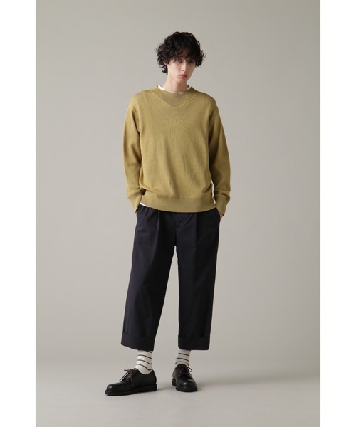 MHL.（エムエイチエル） 長袖ニット LARGE イエロー メンズ : ZOZOTOWN