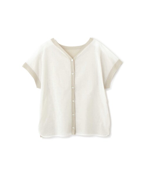 「human woman」 半袖ブラウス MEDIUM ネイビー レディース_画像3