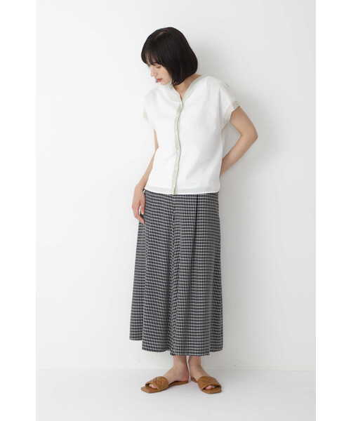 「human woman」 半袖ブラウス MEDIUM ネイビー レディース_画像6