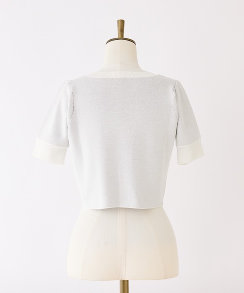 「Seemi. byNICECLAUP」 半袖ニット FREE ブラック レディース_画像5