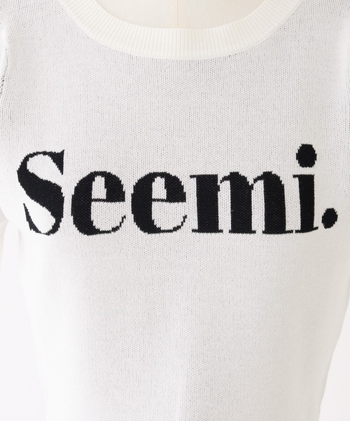 「Seemi. byNICECLAUP」 半袖ニット FREE ブラック レディース_画像8