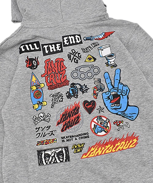 SANTA CRUZ（サンタクルーズ） パーカー COLLECTOR MAP Paka キッズ
