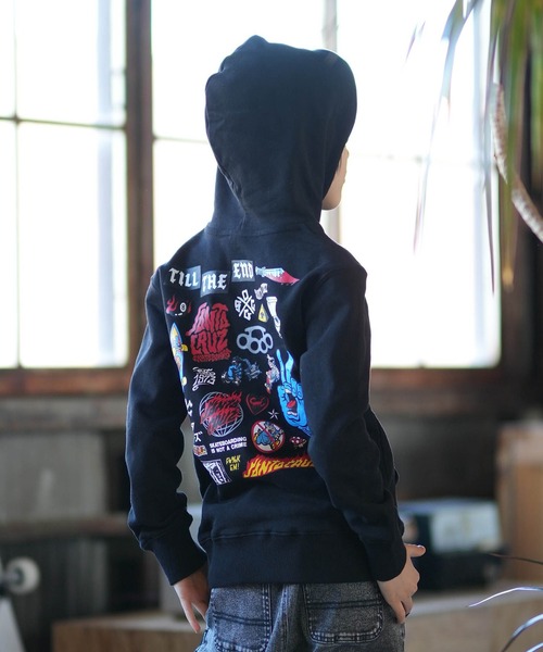 SANTA CRUZ（サンタクルーズ） パーカー COLLECTOR MAP Paka キッズ