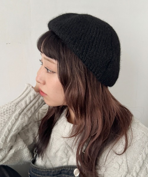 Rainbow Sarasvati ベレー帽 モヘア 手編み 1077 Rainbow Sarasvati ベレー帽 モヘア 手編み 1077 Rainbow Sarasvati