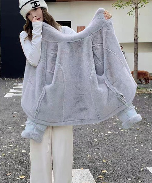 レディース 【極美品】グレースクラス リアルファー アンゴラ混 