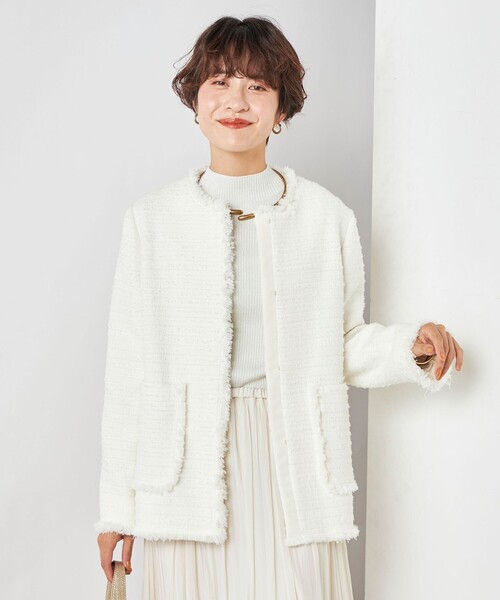 NOLLEY'S（ノーリーズ） ツイードジャケット 36 ネイビー レディース