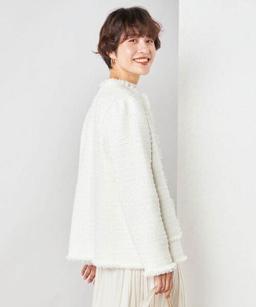 NOLLEY'S（ノーリーズ） ツイードジャケット 36 ネイビー レディース