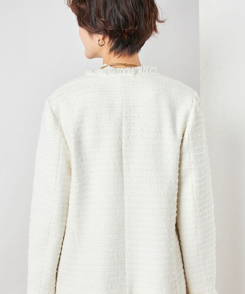 NOLLEY'S（ノーリーズ） ツイードジャケット 36 ネイビー レディース