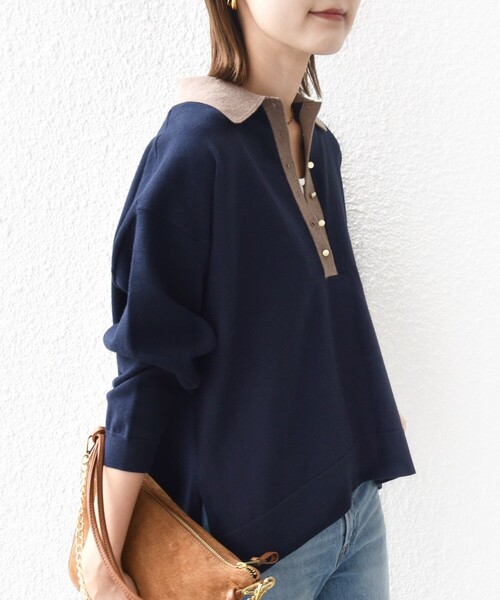 SHIPS（シップス） ニット セーター 「WEB限定」「手洗い可能」サイド