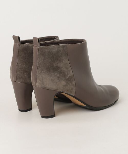 新品未使用品Fabio Rusconi（ファビオルスコーニ）ショートブーツグレー セール】【FABIO RUSCONI】バックジップスムースレザーショートブーツ